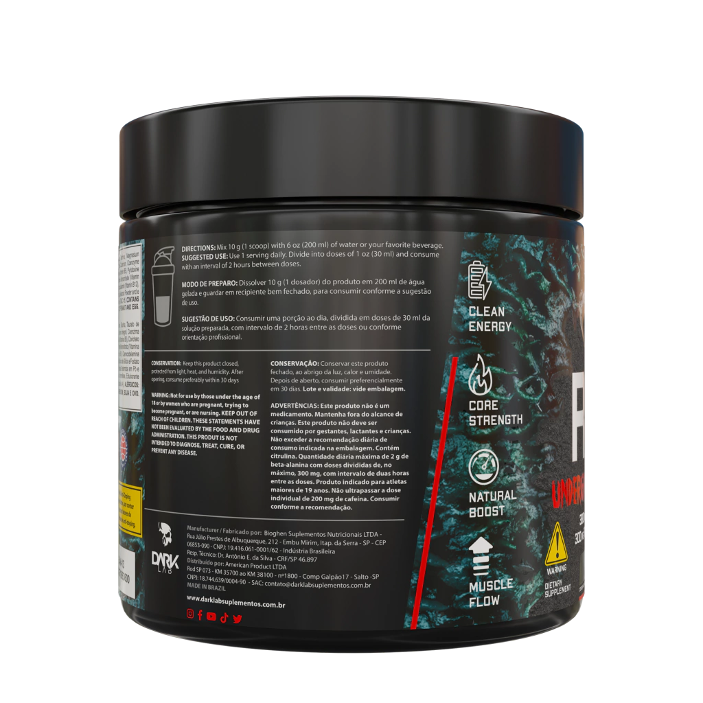 Raze underground Pre Workout 300g Dark Lab